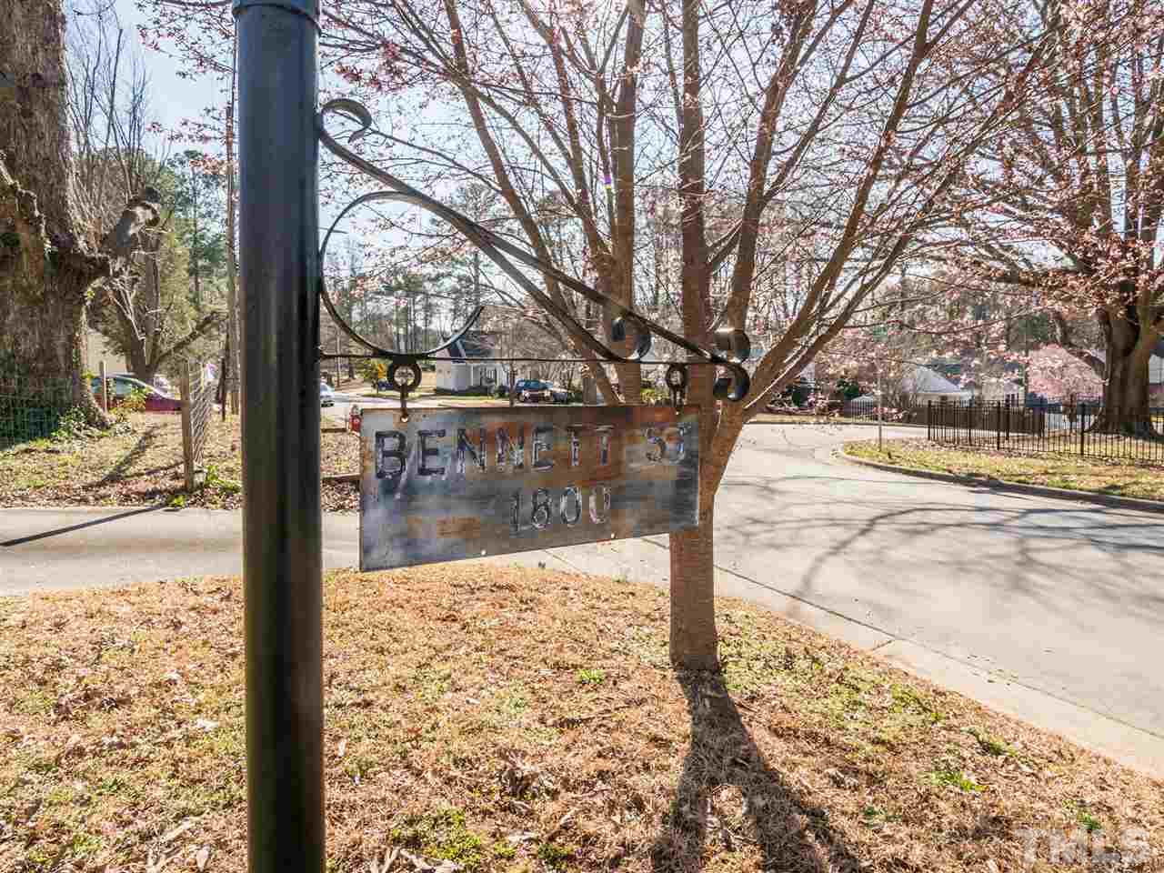 1800 Bennett Street Raleigh, NC 27604 - Photo 24 of 24 1800 Bennett Street welcomes you to your possible new home.