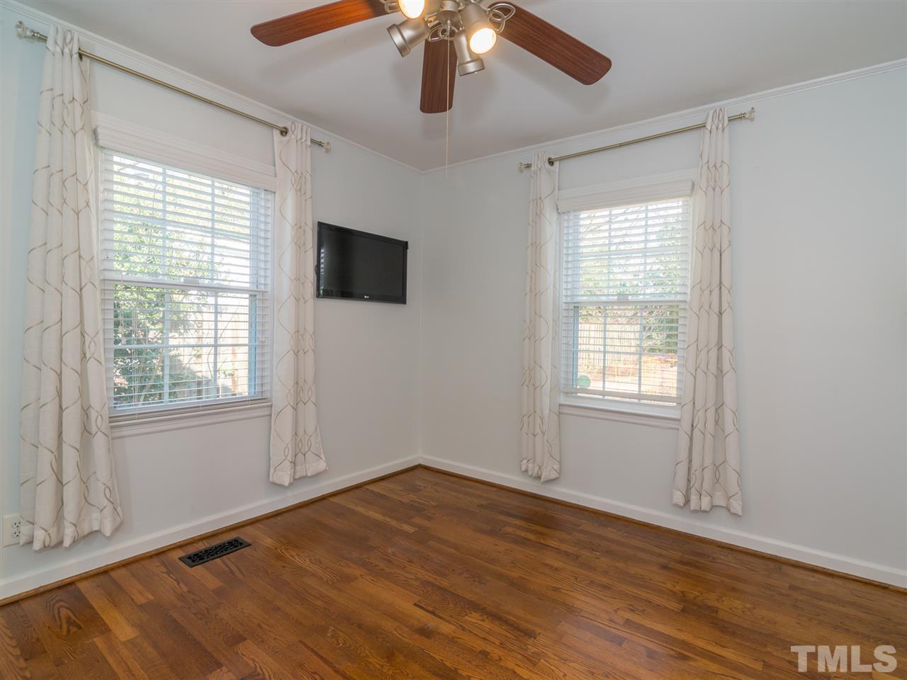 1800 Bennett Street Raleigh, NC 27604 - Photo 5 of 24 View of the Master Bedroom which is toward the rear of the house. Lilac and honeysuckle bushes are right outside these windows!