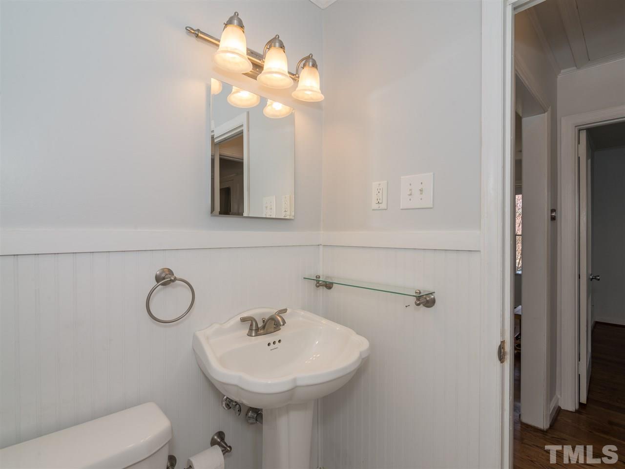 1800 Bennett Street Raleigh, NC 27604 - Photo 9 of 24 Pedestal sink in the bathroom which is adjacent to both the Master and second bedrooms.