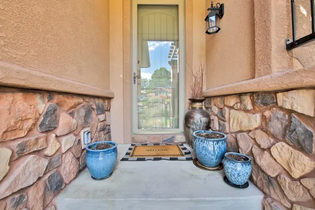 a view of room with hardwood floor