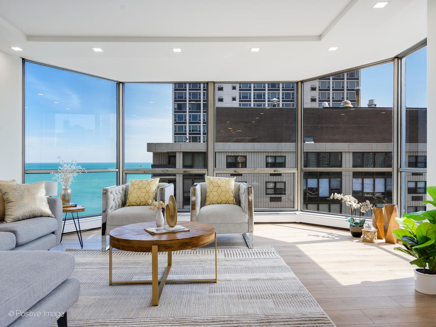 1310 North Ritchie Court, Unit 27C Chicago, IL 60610 - Photo 4 of 30 a living room with furniture a rug and a large window