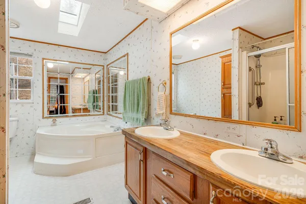 a view of city and mountain