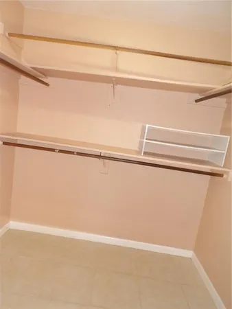 a close up view of racks on the wall