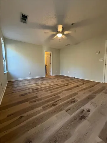 wooden floor in an empty room