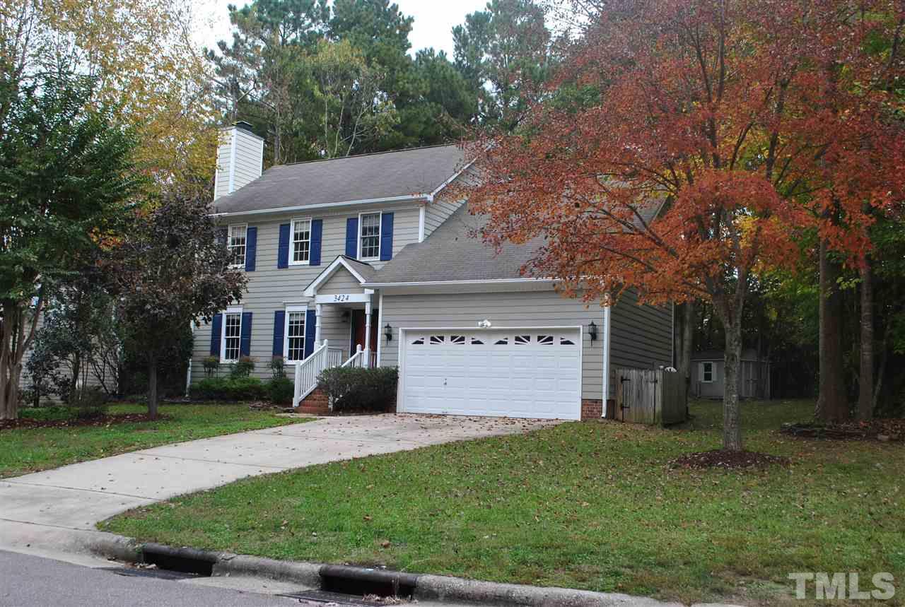 3424 Ribcowski Court Raleigh, NC 27616 - Photo 1 of 20 front view of a house with a yard