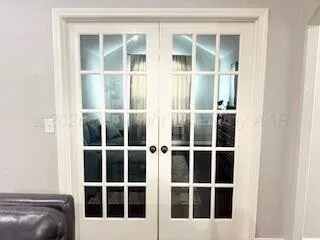 a view of front door