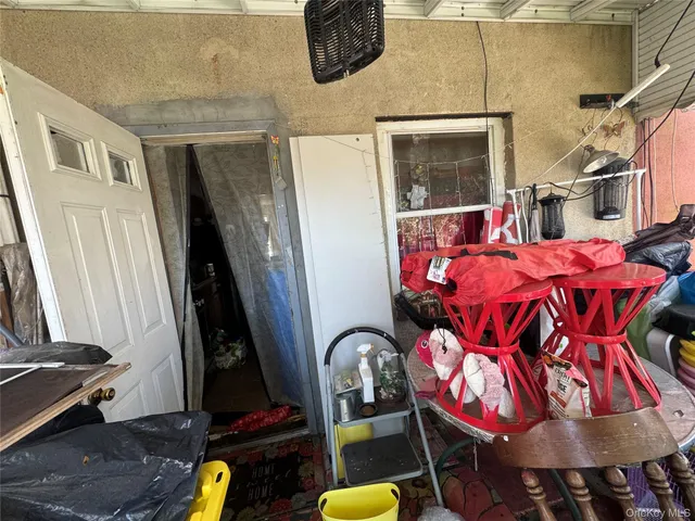 a view of an outdoor space with seating area