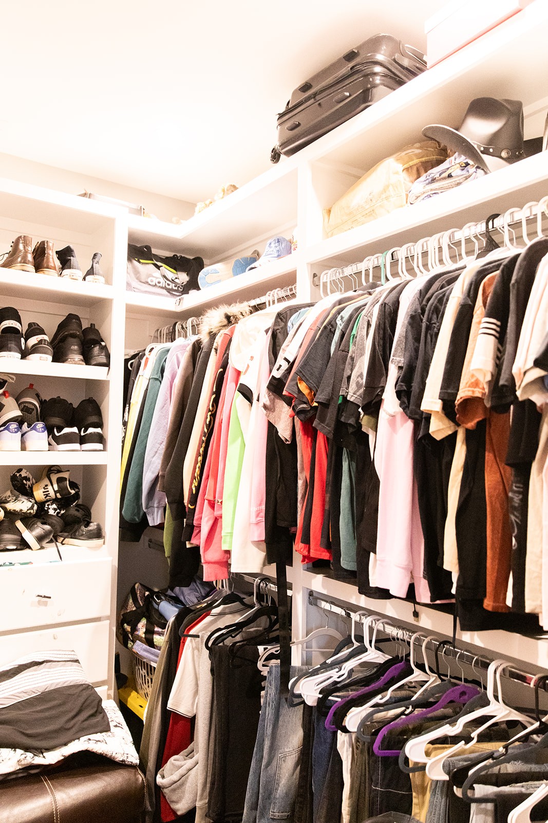 857 Hicks Cut Road Pulaski, TN 38478 - Photo 61 of 80 a view of walk in closet with clothes and shoes