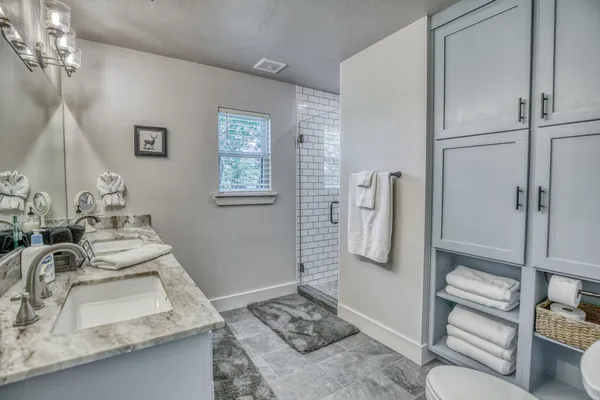 a room with a couch and a table