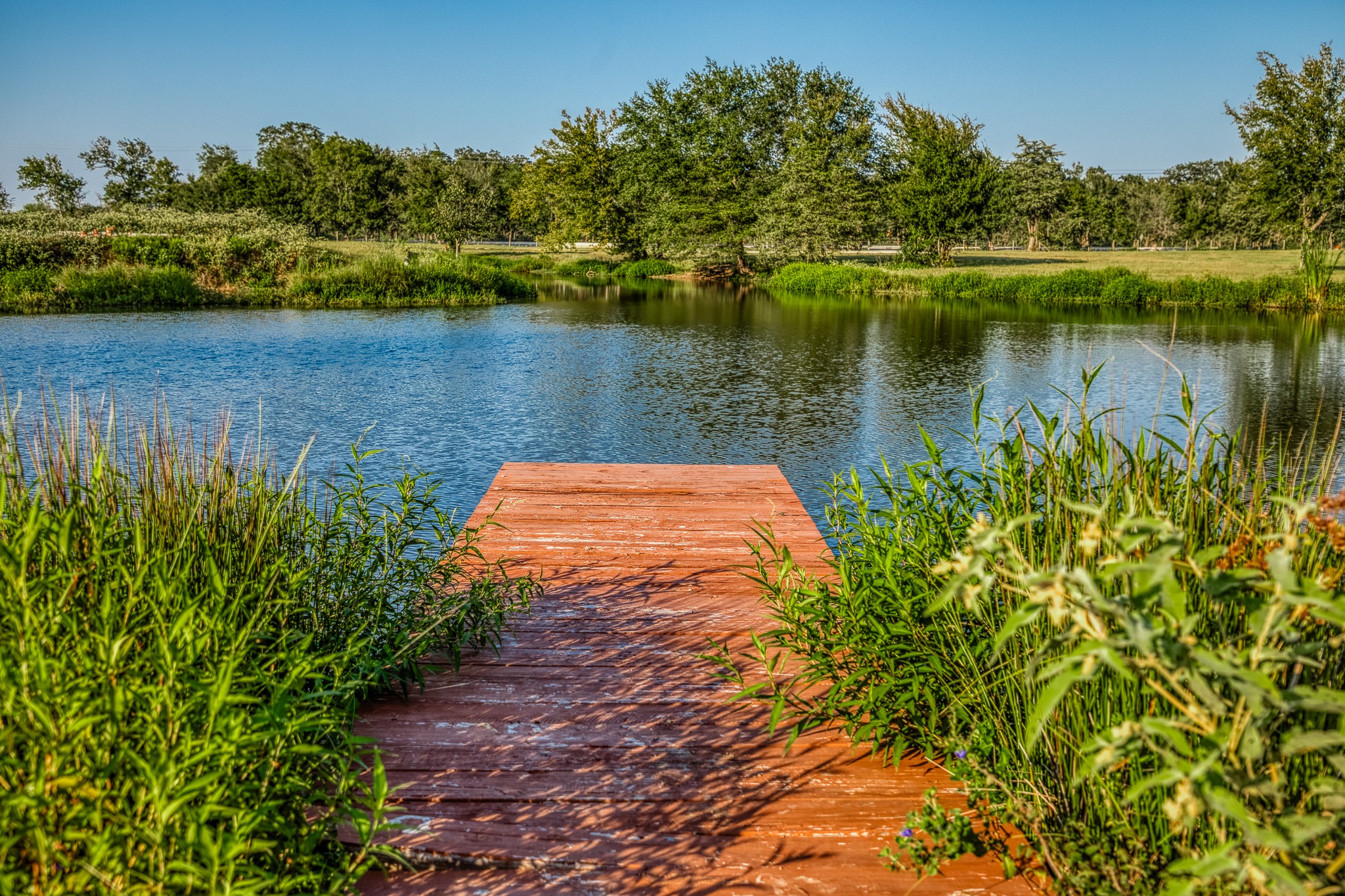 5344 Andert Road Bryan, TX 77808 - Photo 26 of 50 a view of a lake with a house in the background