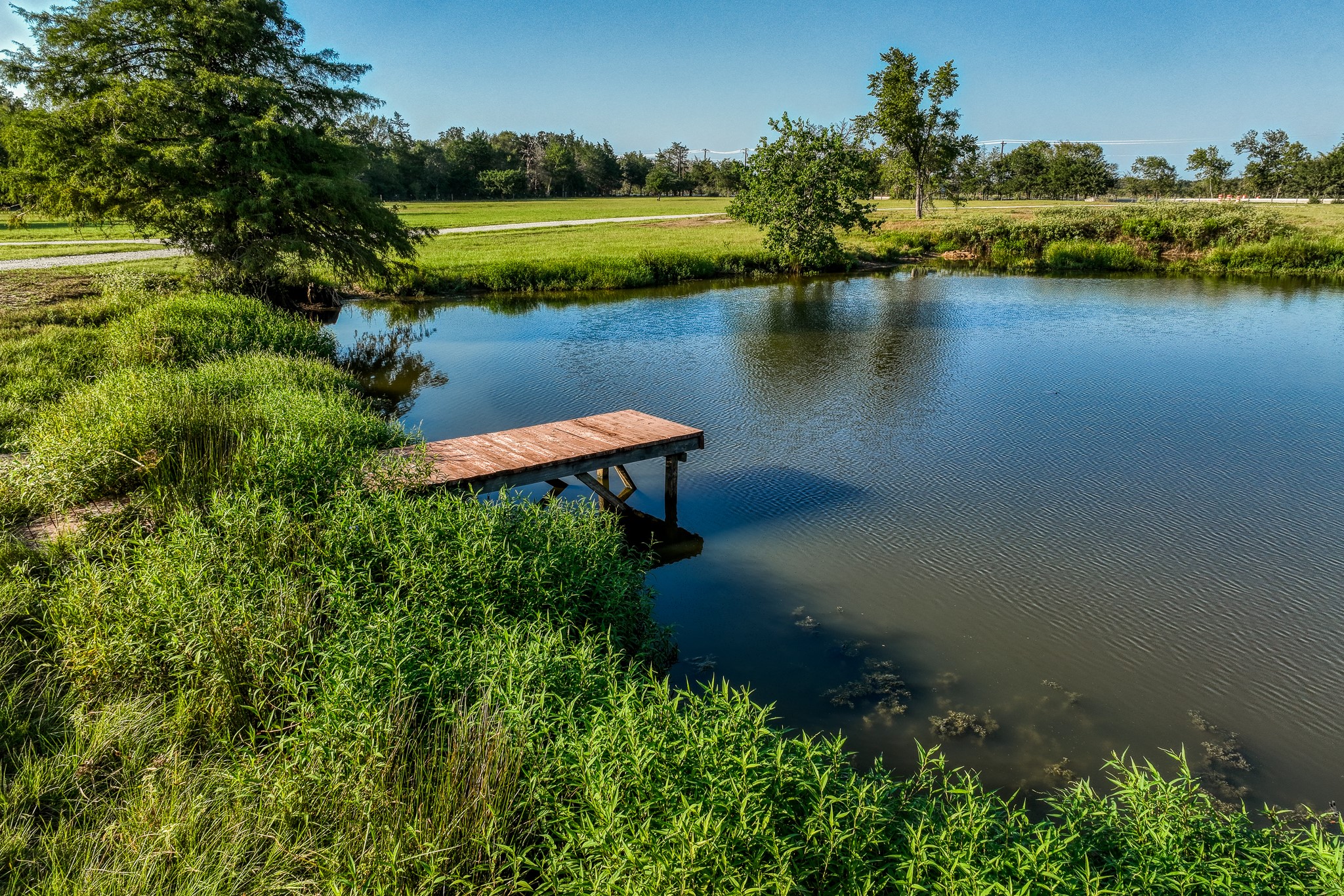 5344 Andert Road Bryan, TX 77808 - Photo 27 of 50 an aerial view of a house with a yard and lake view