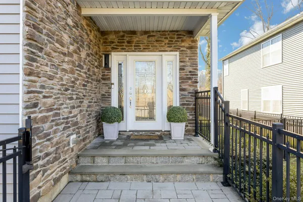 a view of a door of the house