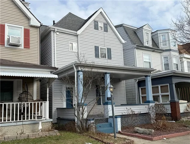 a front view of a house