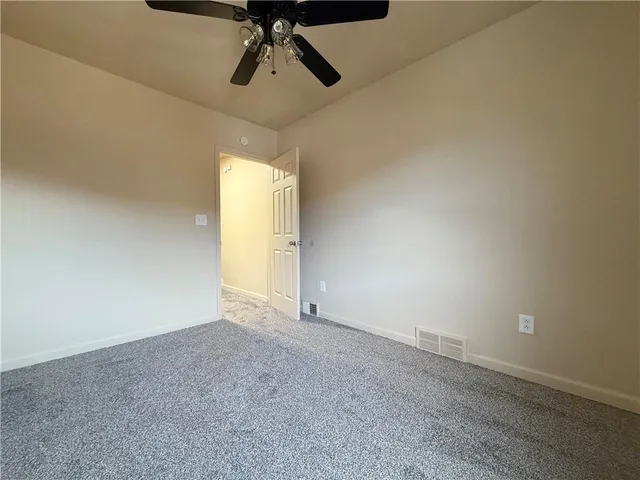 a view of an empty room