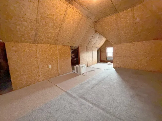 a view of a big room with wooden floor