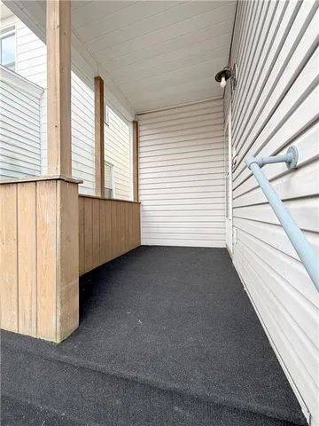 a view of a house with a stairs