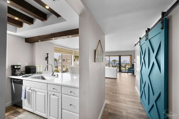 a very nice looking room with a large window