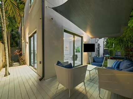 a view of a city with tall buildings