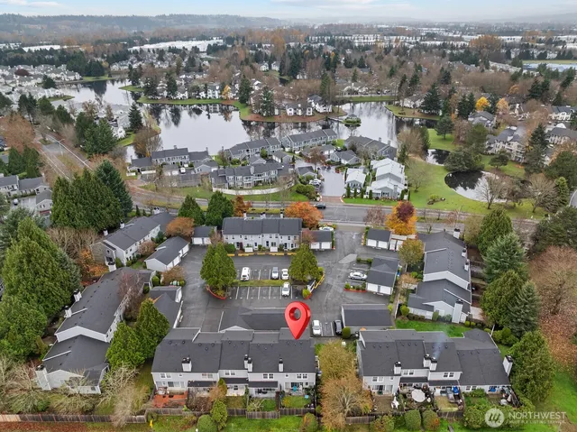 an aerial view of city