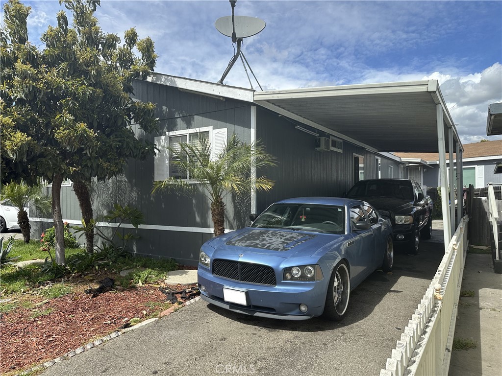 a car parked in garage
