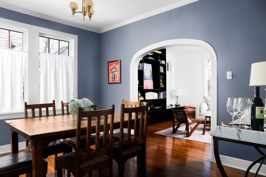 3812 Duval Street Austin, TX 78751 - Photo 9 of 22 a view of a a dining room with furniture window and wooden floor