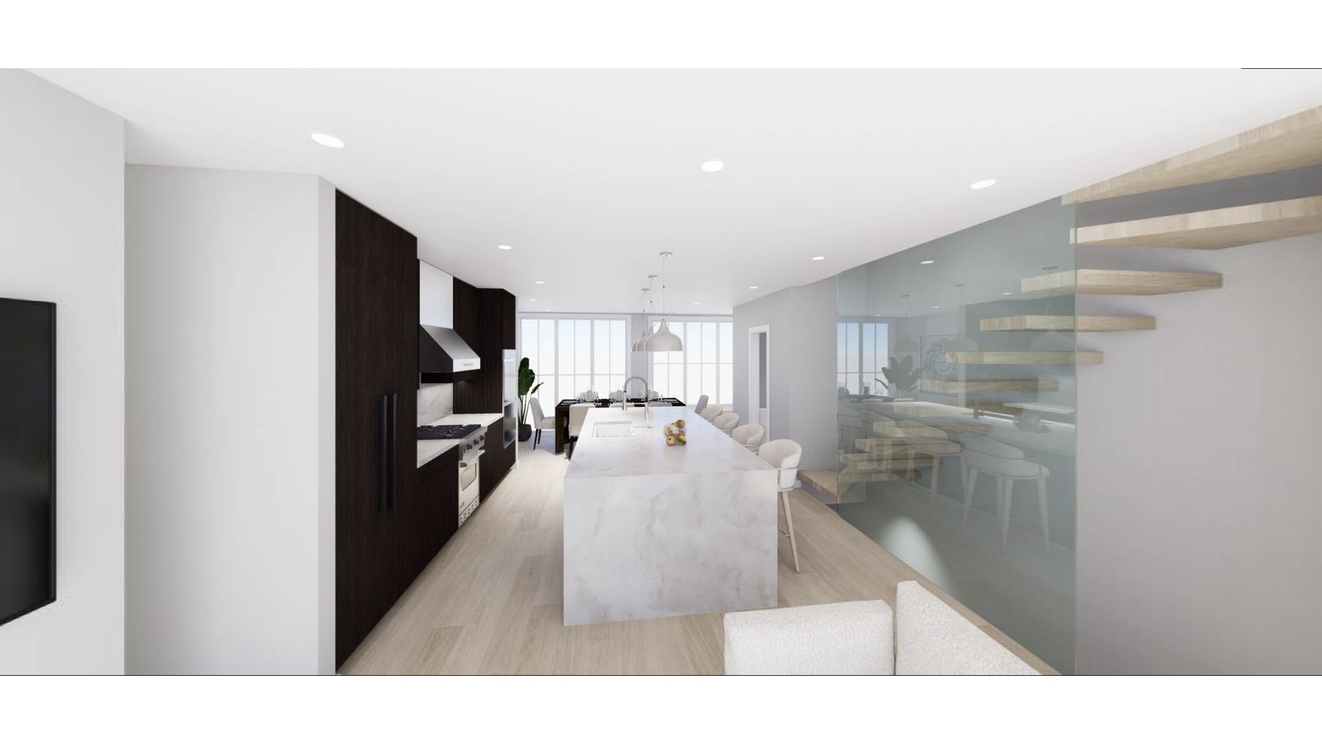 543 Lorimer Street Brooklyn, NY 11211 - Photo 1 of 20 a view of a living room and a kitchen