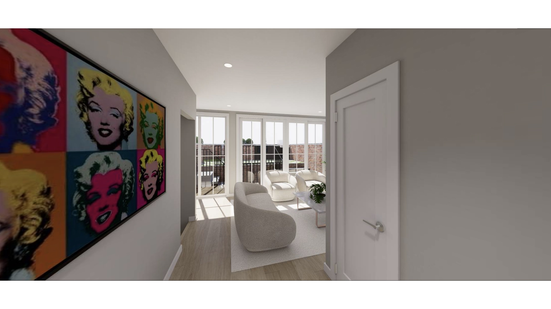 543 Lorimer Street Brooklyn, NY 11211 - Photo 10 of 20 a living room with furniture and wall painting