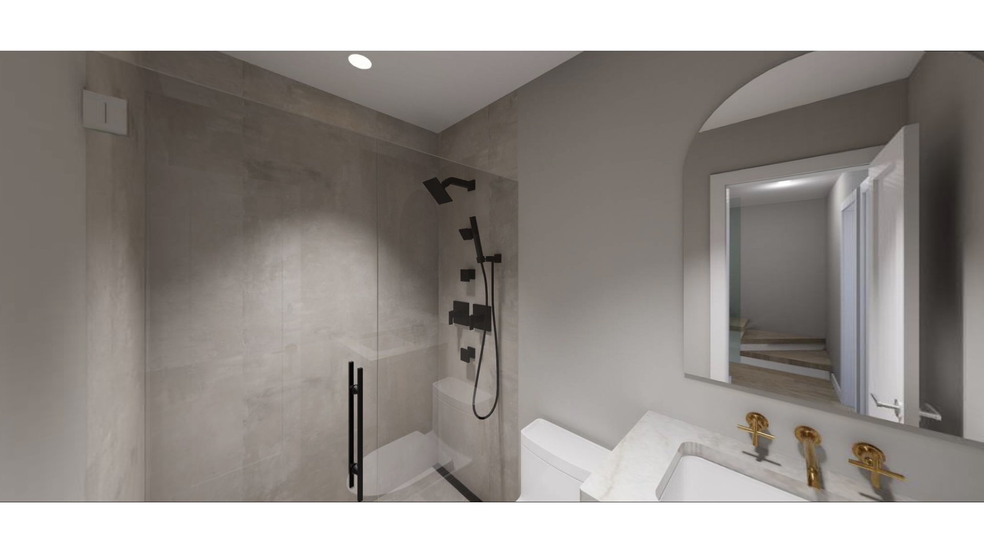 543 Lorimer Street Brooklyn, NY 11211 - Photo 11 of 20 a bathroom with a sink and a mirror