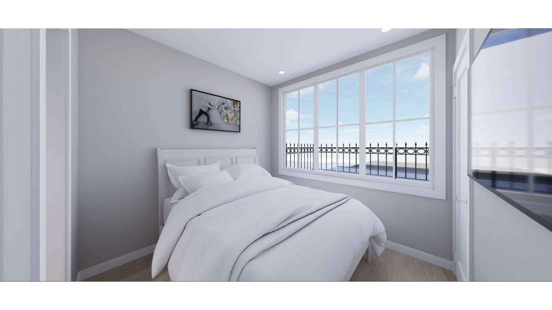 543 Lorimer Street Brooklyn, NY 11211 - Photo 18 of 20 a bedroom with a bed and a window