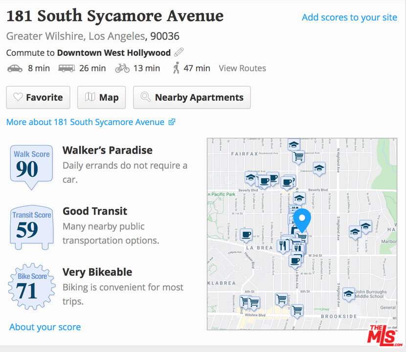 181 South Sycamore Avenue, Unit 201 Los Angeles, CA 90036 - Photo 43 of 43