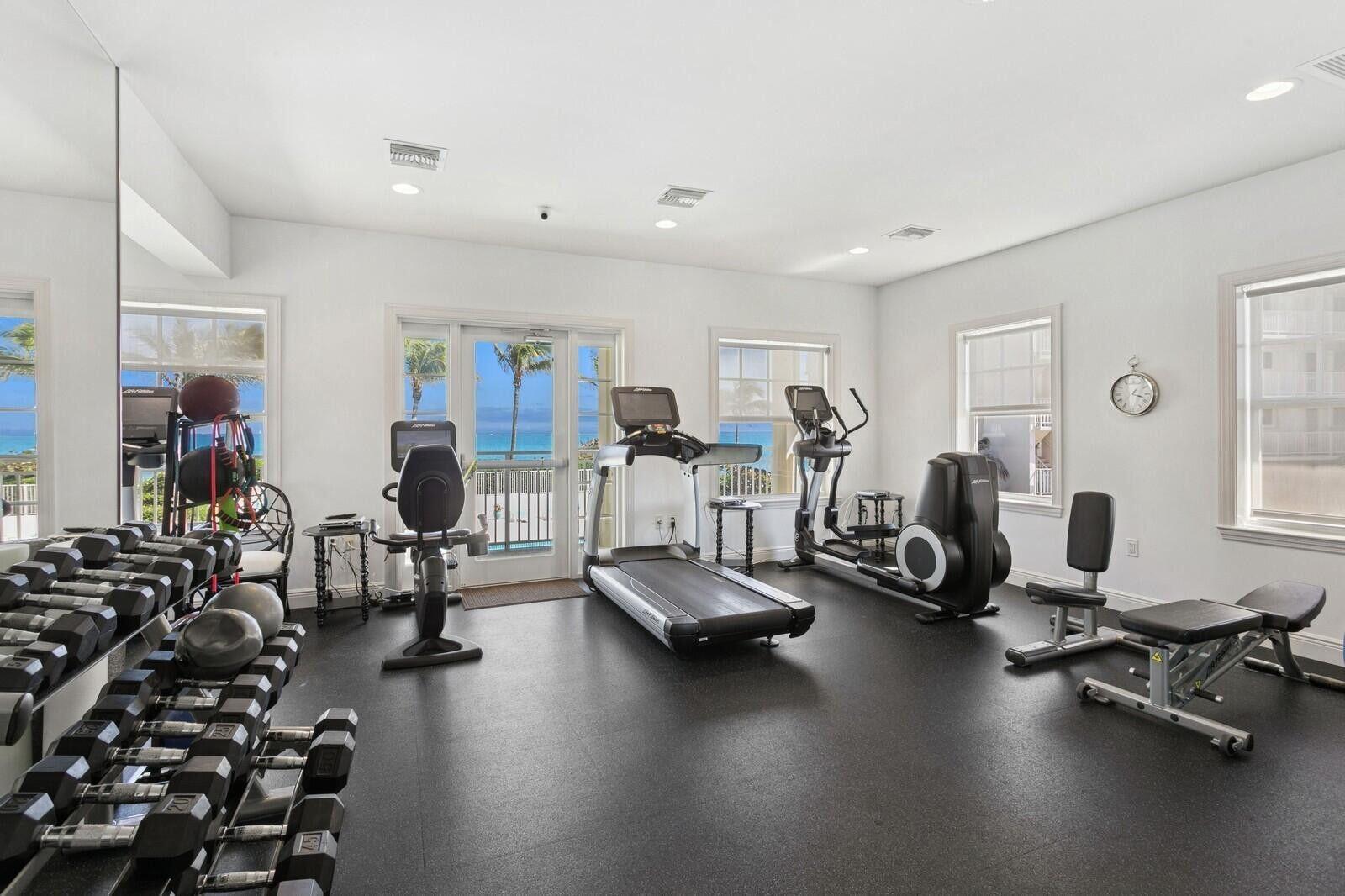 400 South Beach Road, Unit 504 Tequesta, FL 33469 - Photo 18 of 22 a view of a room with gym equipment