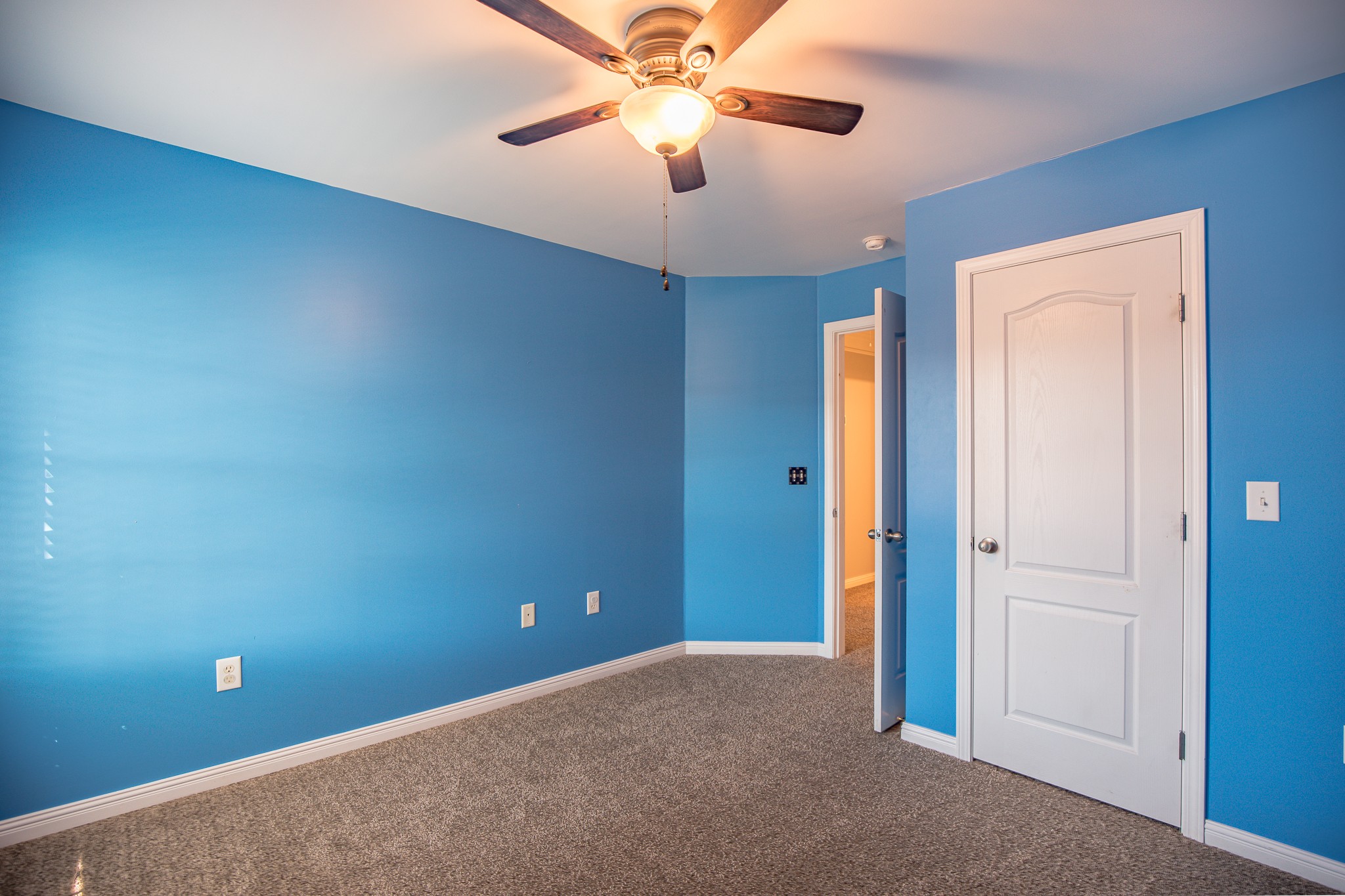 4119 Lazarus Way Murfreesboro, TN 37128 - Photo 32 of 47 an empty room with closet and a chandelier fan