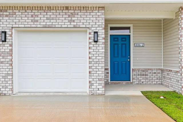 a view of front door of house
