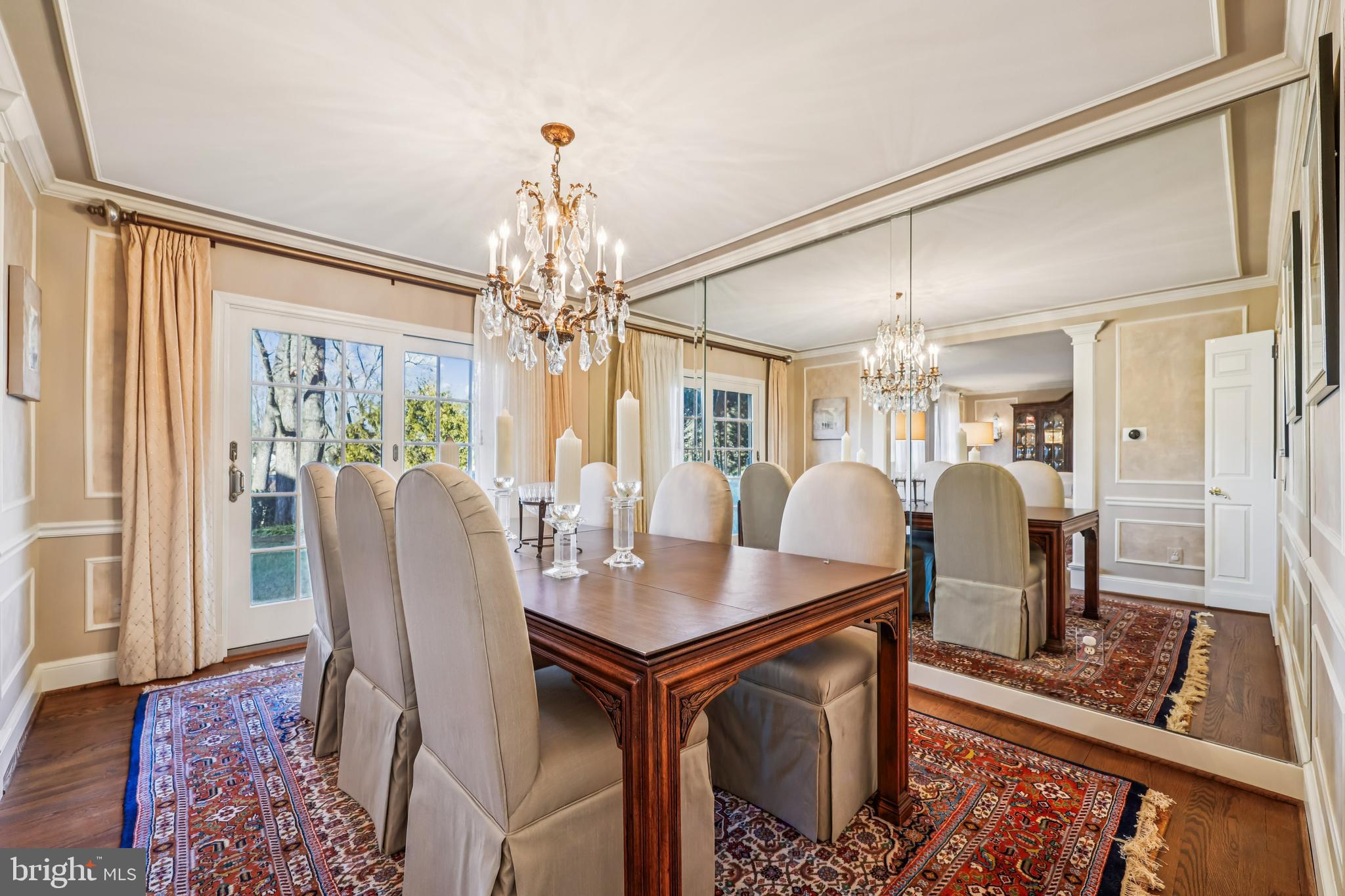 9025 Paddock Lane Potomac, MD 20854 - Photo 22 of 69 Dining Room with French Doors