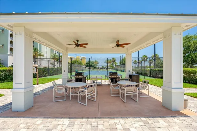 a view of a city with tall buildings