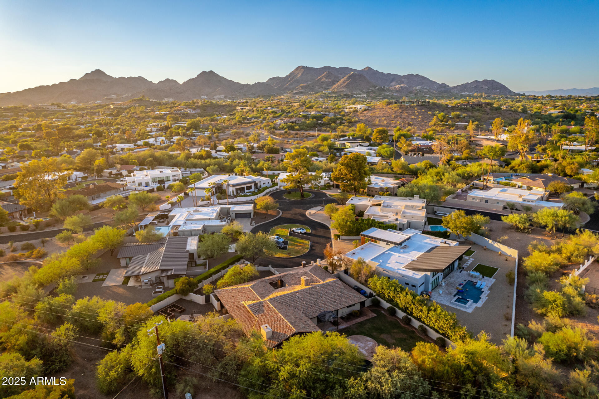 5803 North 45th Street Phoenix, AZ 85018 - Photo 15 of 72 an aerial view of residential building and parking space