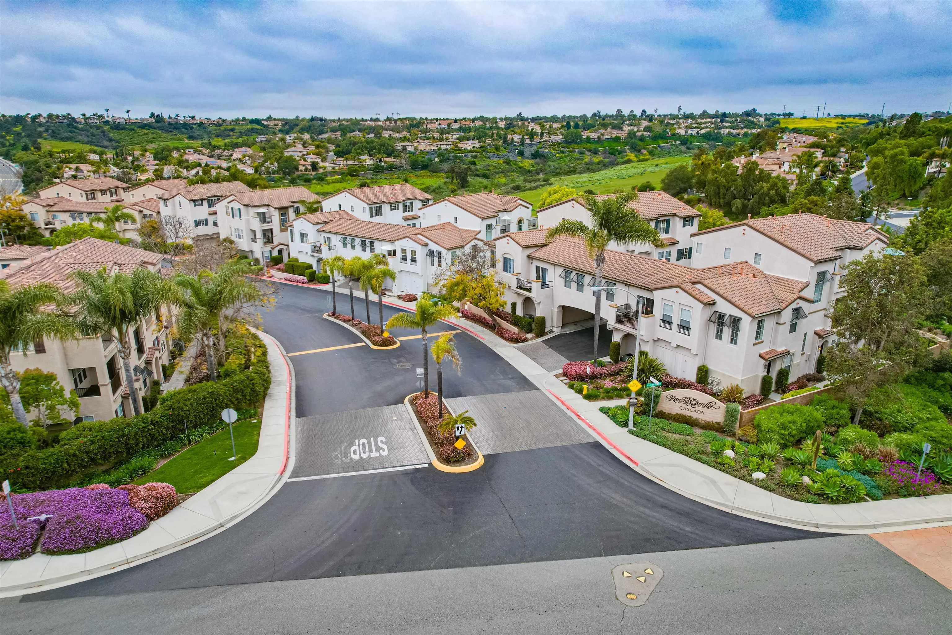 3147 Via Puerta Carlsbad, CA 92009 - Photo 31 of 32 an aerial view of residential houses with outdoor space and street view