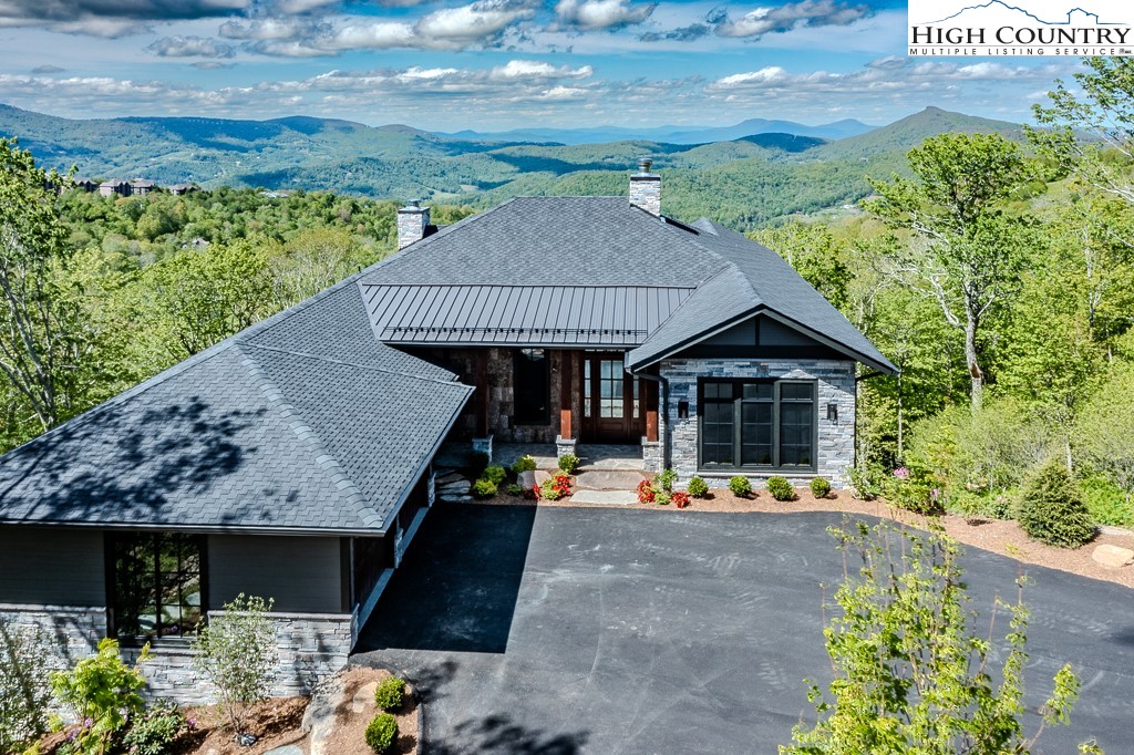 2005 Moon Run Linville, NC 28646 - Photo 36 of 37 a front view of a house with a yard