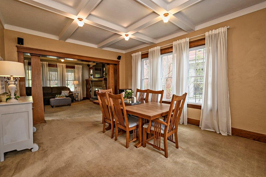 1623 Ridge Avenue Coraopolis, PA 15108 - Photo 9 of 25 Dining room also boasts a coffer ceiling and new windows. Plenty of room for a large table for holiday meals.