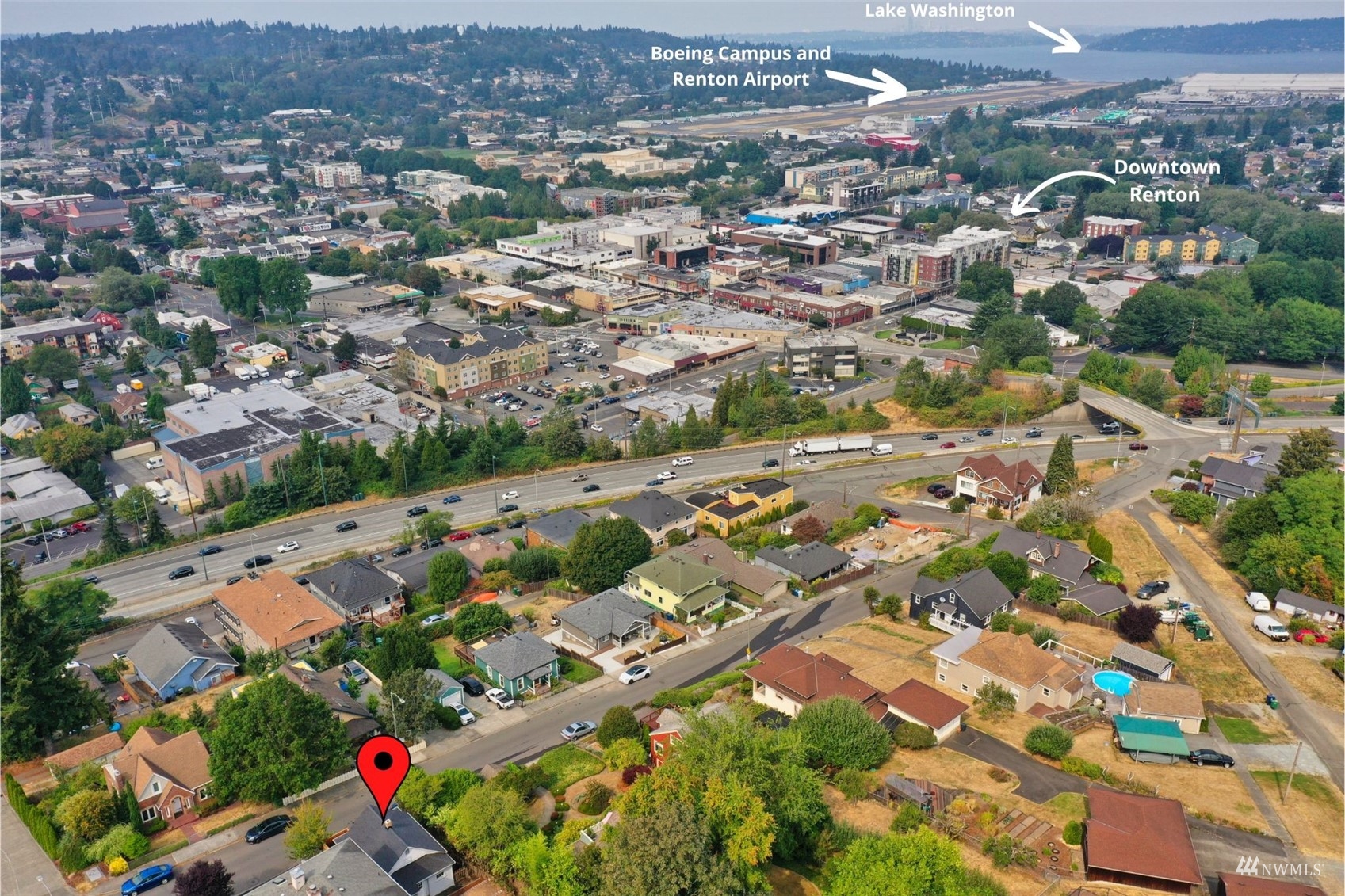 432 Cedar Avenue South Renton, WA 98057 - Photo 34 of 38 an aerial view of residential houses with outdoor space