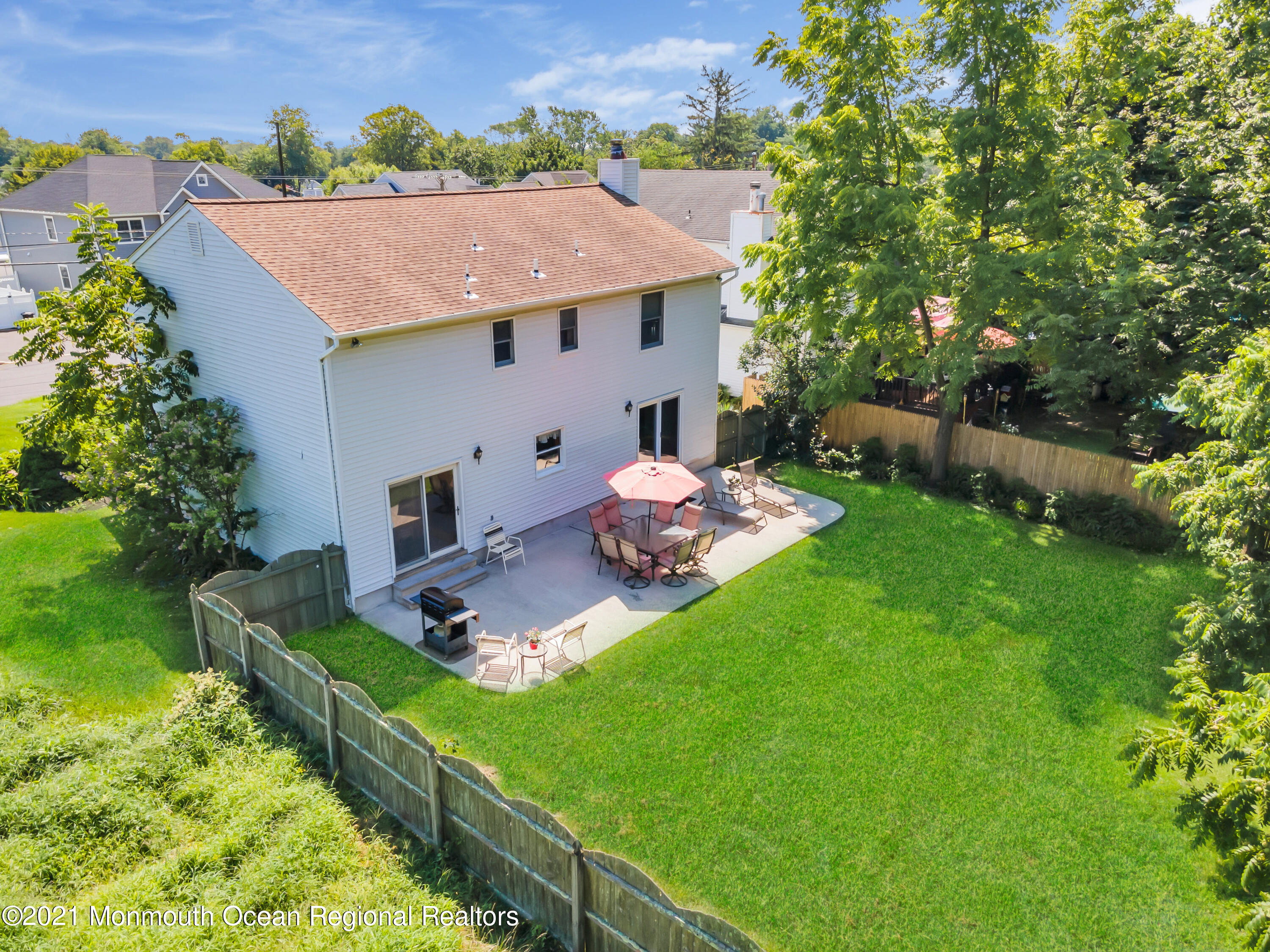 2221 Old Mill Road Spring Lake Heights, NJ 07762 - Photo 33 of 50 a aerial view of a house with table and chairs
