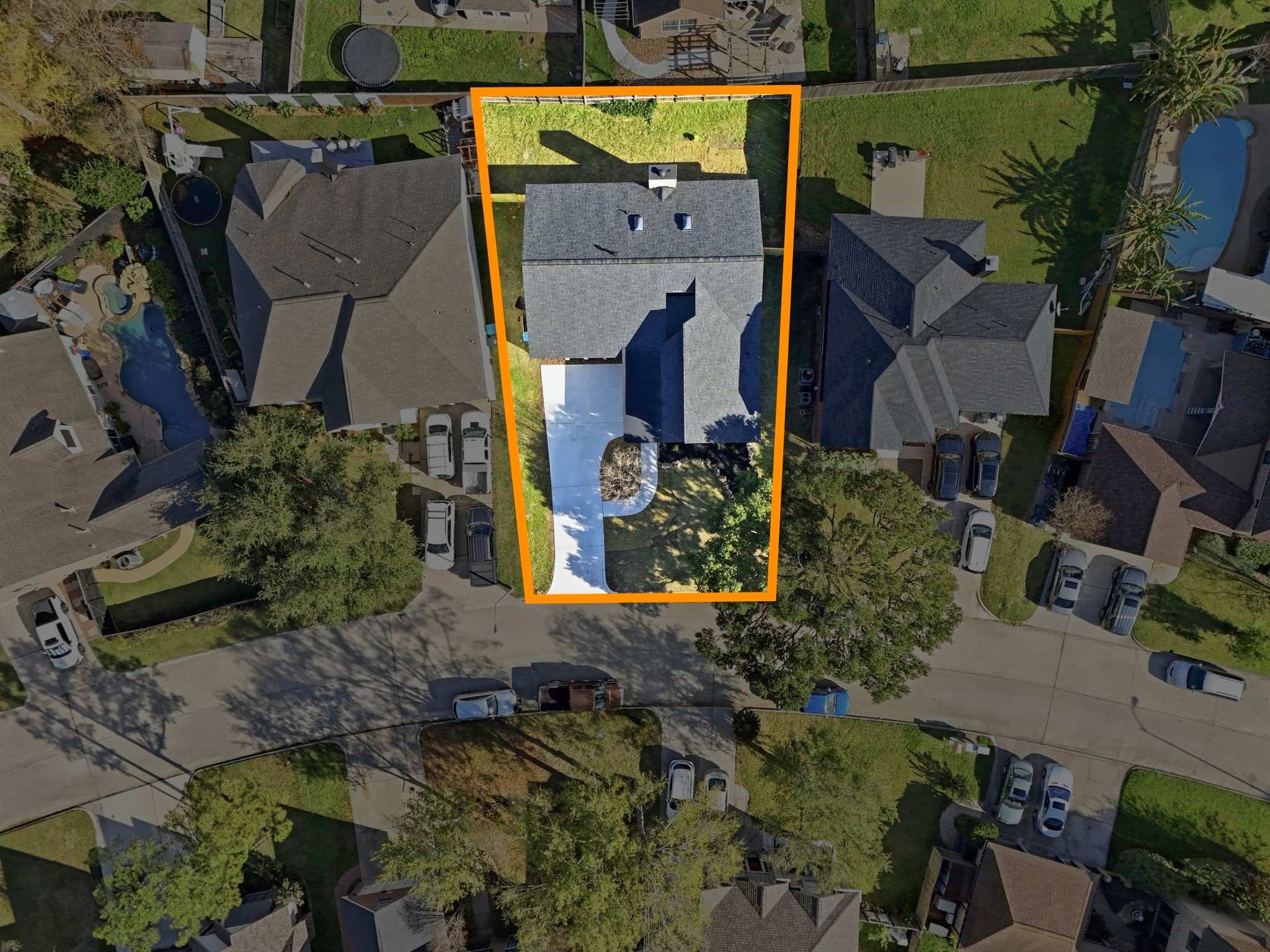 19110 Baton Pass Humble, TX 77346 - Photo 39 of 41 an aerial view of a house with a yard