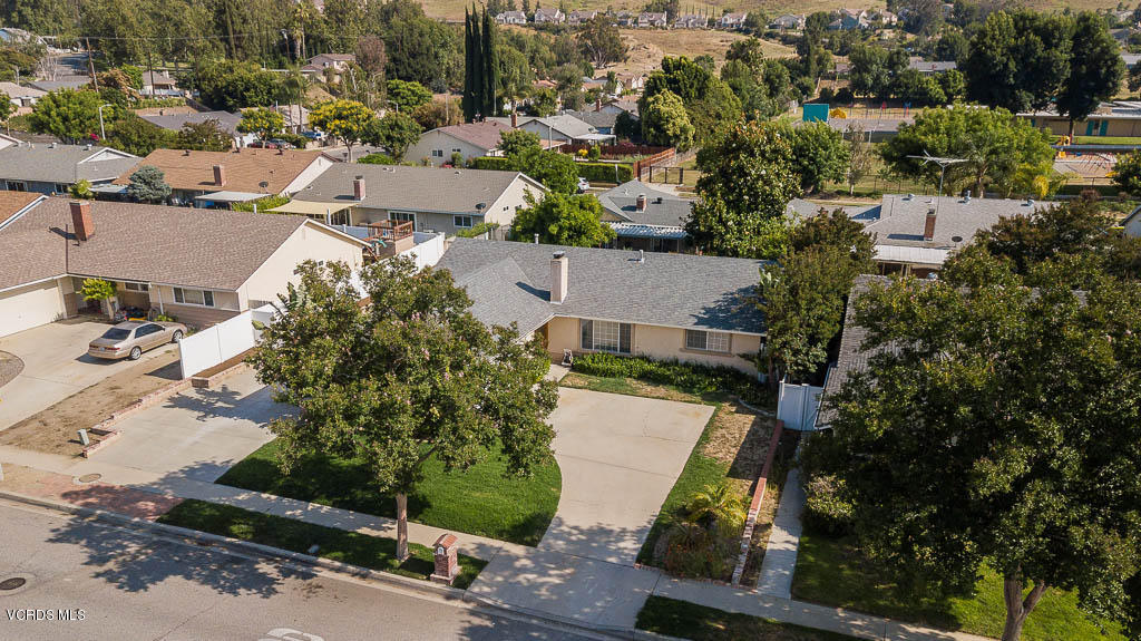 2460 Fitzgerald Road Simi Valley, CA 93065 - Photo 34 of 35 an aerial view of a house with a yard