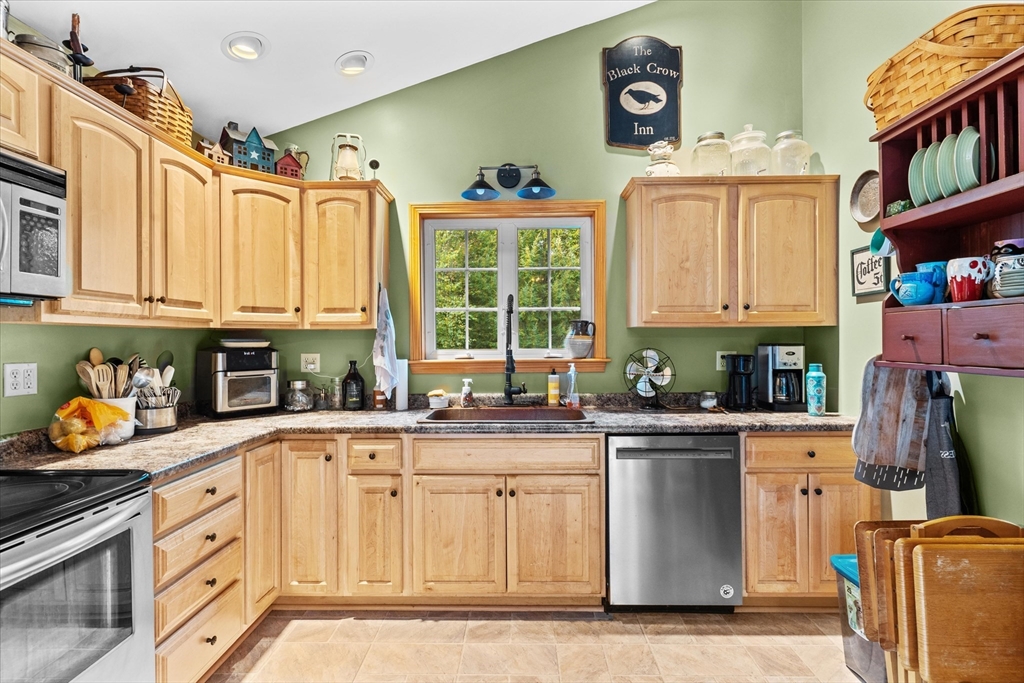 4109 South Athol Road Athol, MA 01331 - Photo 3 of 38 a kitchen with stainless steel appliances granite countertop a stove and a sink