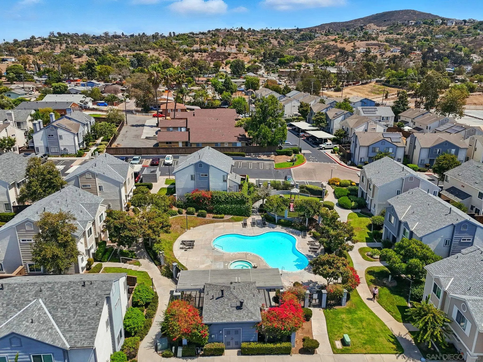 2256 Kings View Circle Spring Valley, CA 91977 - Photo 27 of 35 an aerial view of residential houses with outdoor space