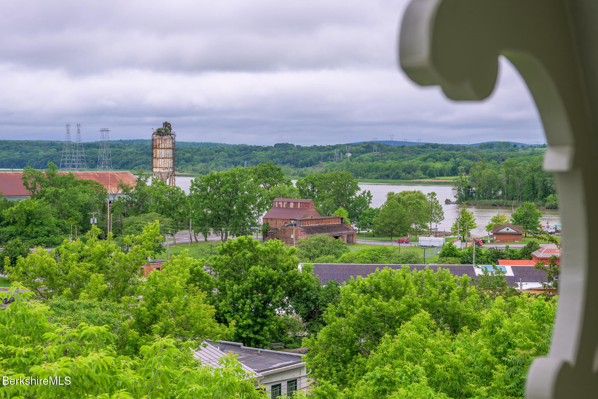 59 Allen Street Hudson, NY 12534 - Photo 56 of 59 an aerial view of a house with a yard and garden