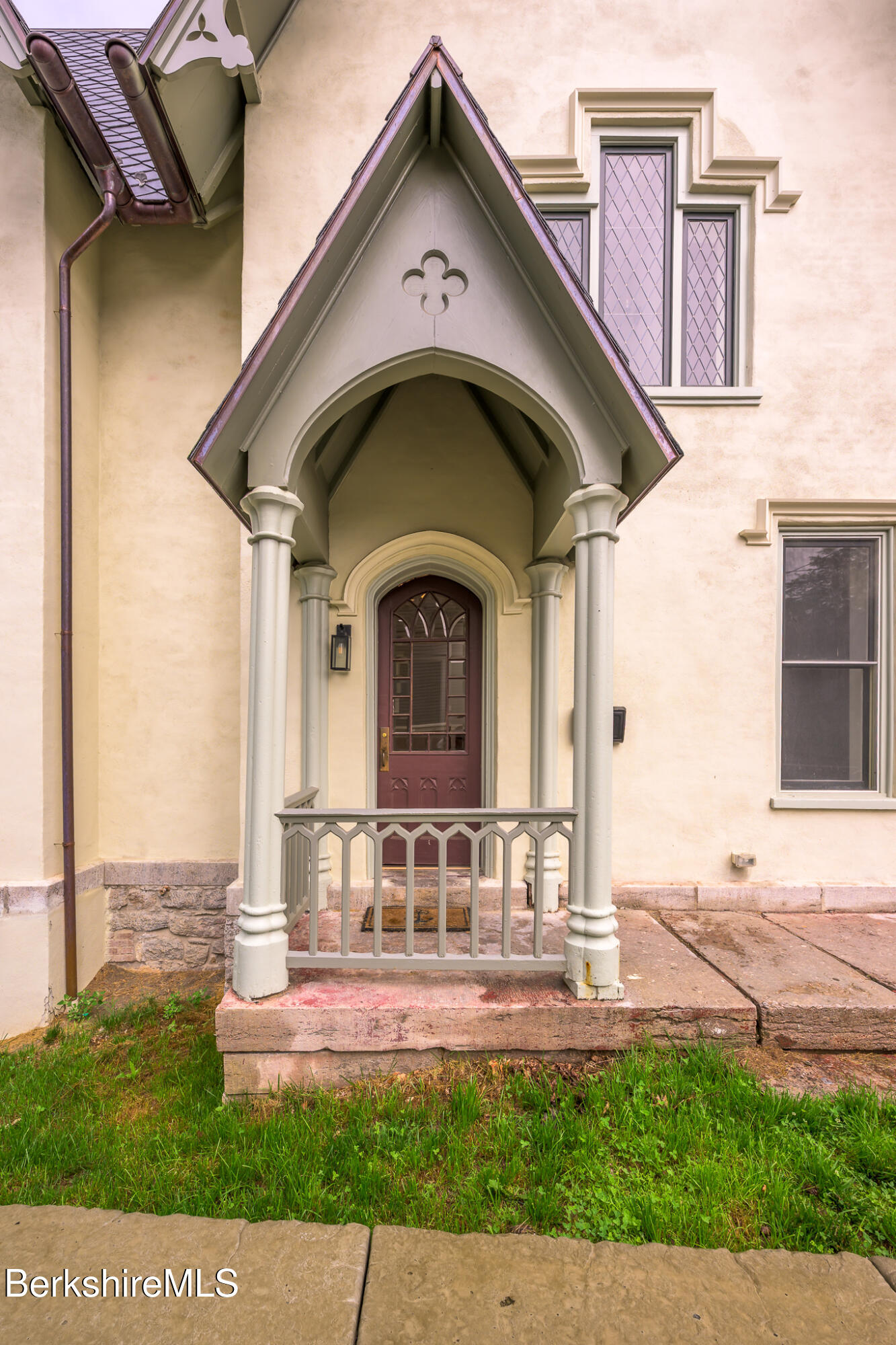 59 Allen Street Hudson, NY 12534 - Photo 9 of 59 a view of a grey house with a small yard