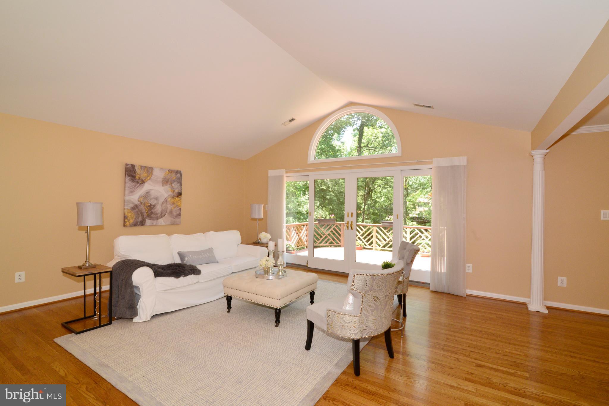 Living Room with beautiful wall of windows!