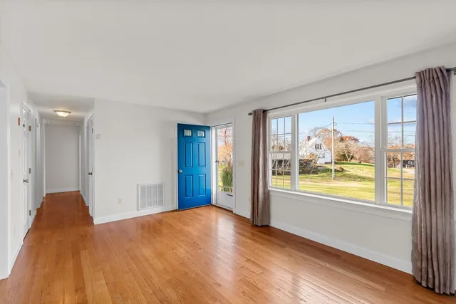 a view of a room with window