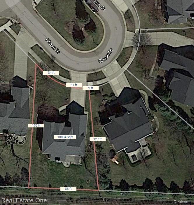 1764 Chase Drive Rochester, MI 48307 - Photo 28 of 28 Lot dimensions.jpg